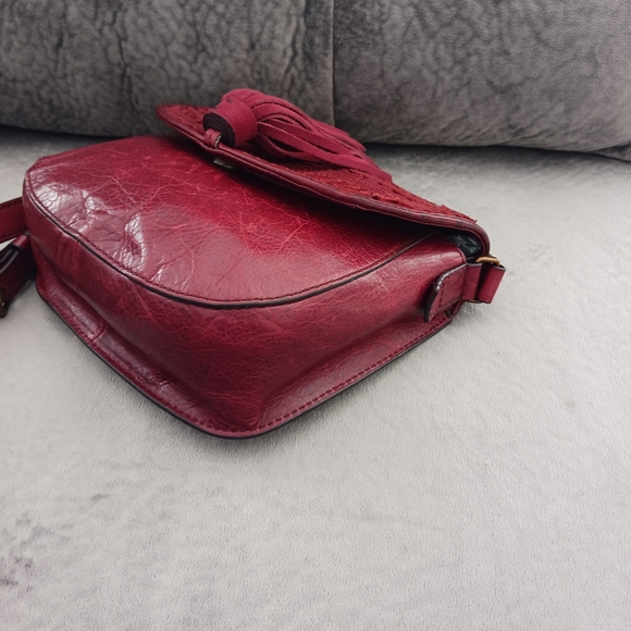 Fossil Emi wine leather crossbody bag - Picture 7 of 13